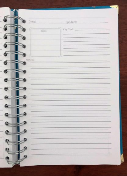 Sermon Notes Notebook, made in New Zealand